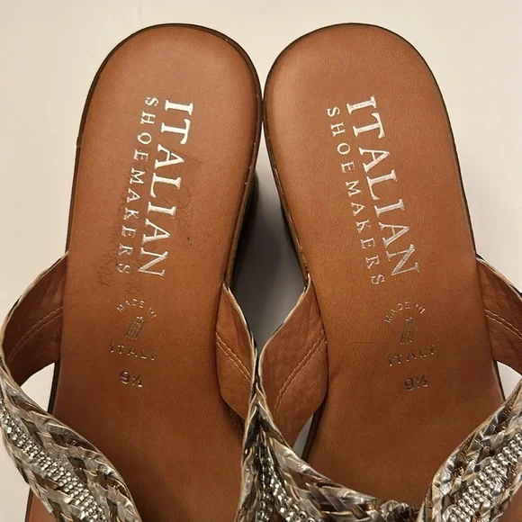 Italian Shoemakers gorgeous strappy slide heeled sandals - Picture 10 of 14